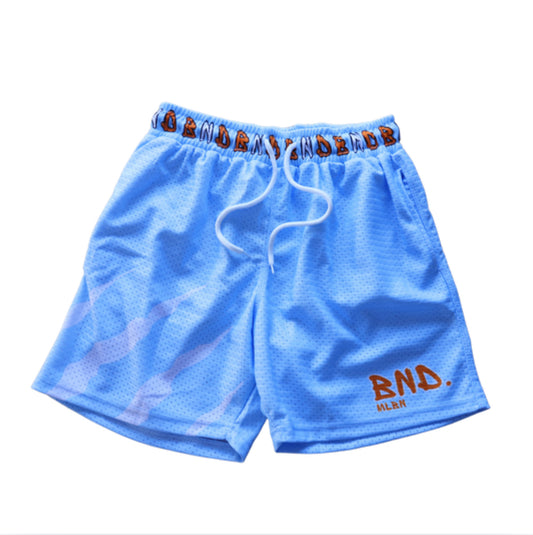 “BABY BLUE” mesh shorts